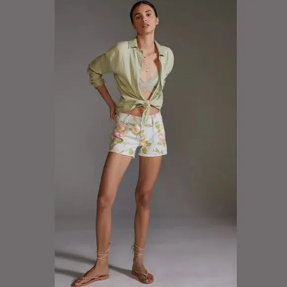 NWT Anthropologie Pilcro Wanderer Low-Rise Shorts - 28 Waist - Picture 3 of 8